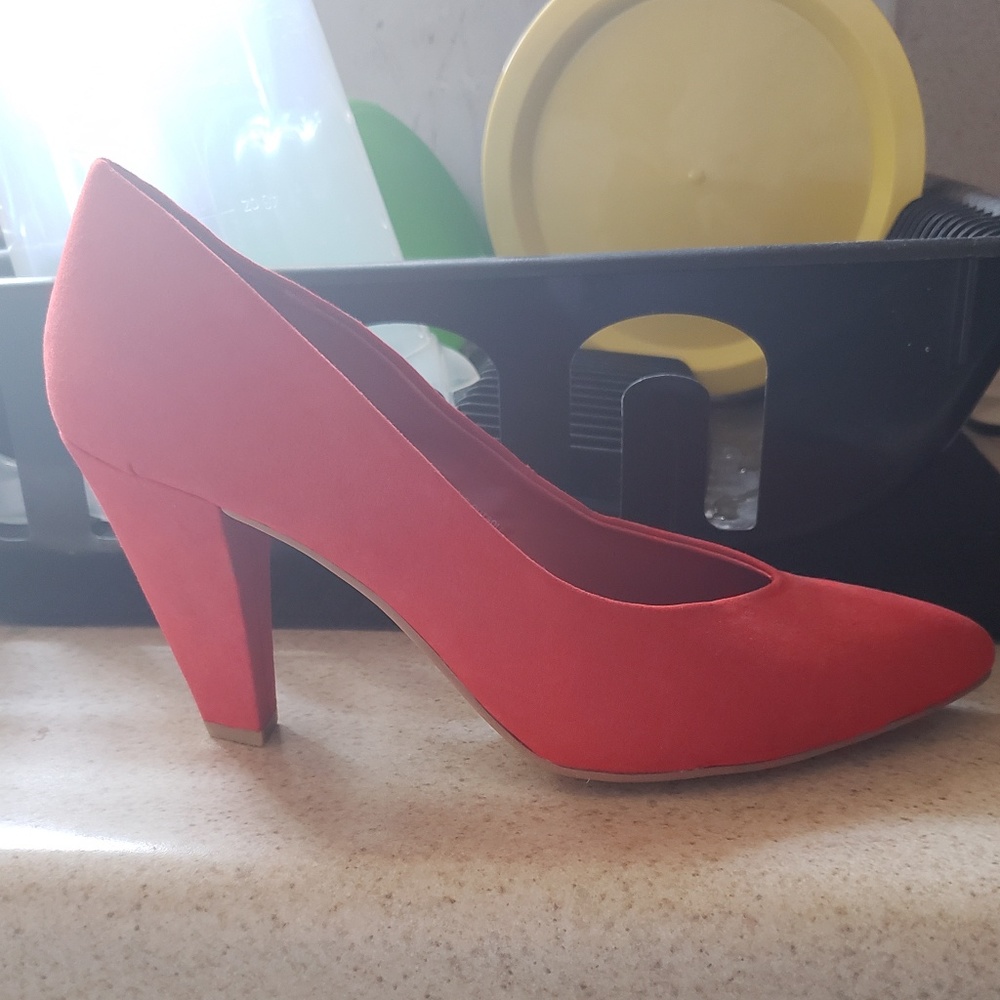 Red Suede Heels